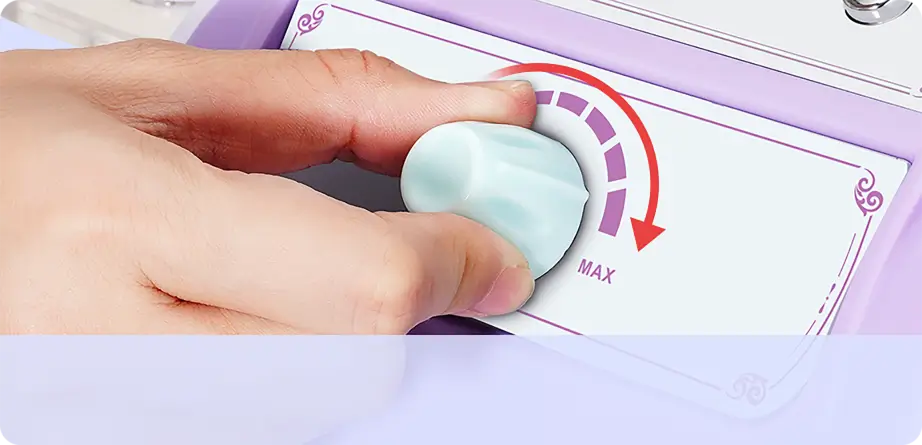 Adjust the suction power, make suction and release in perfect condition.