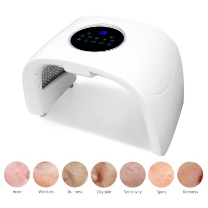 Foldable 7 Colors LED PDT Photon Lamp Phototherapy Ion Therapy ION Laser Facial