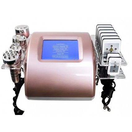 Metal 6 IN 1 Cavitation Lipolaser Slimming Machine