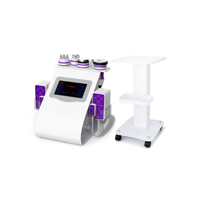 6 in 1 40K Ultrasonic Cavitation RF Machine With Rolling Trolley Cart