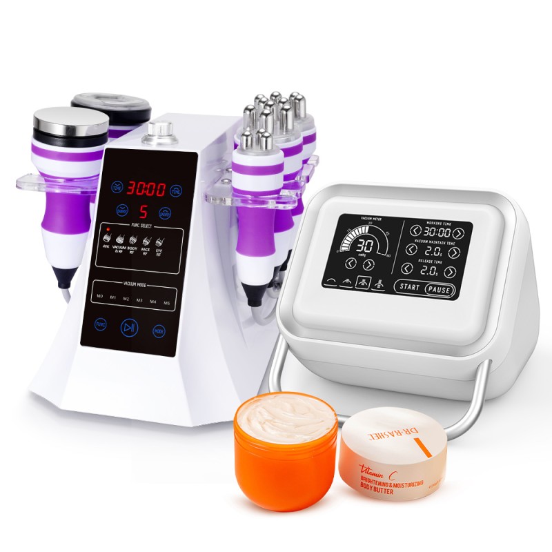 Bundle Sale:Cavitation Machine + Body Cream + Vacuum Therapy Machine