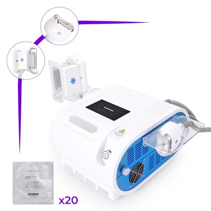 Two Handles Cold Frozen Body Double Chin Removal Vacuum Cellulite Removal Machine