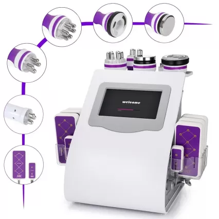 Professional 6 In1 Cavitation 40K Radio Frequency Vacuum Body Slimming Beauty Equipment