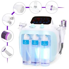 Peneelily Pro Hydro Dermabrasion Ultrasonic Bio Skin Scrubber Hot Cold Care Beauty Spa
