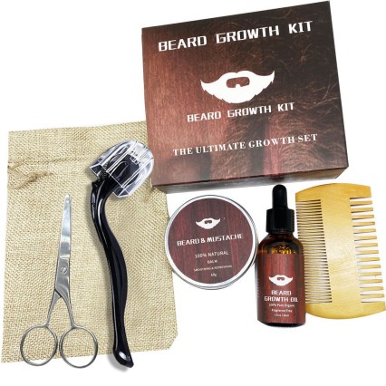 Beard Growth Kit Beard Balm Beard Comb Beard Oil Christmas Fathers Gifts For Men