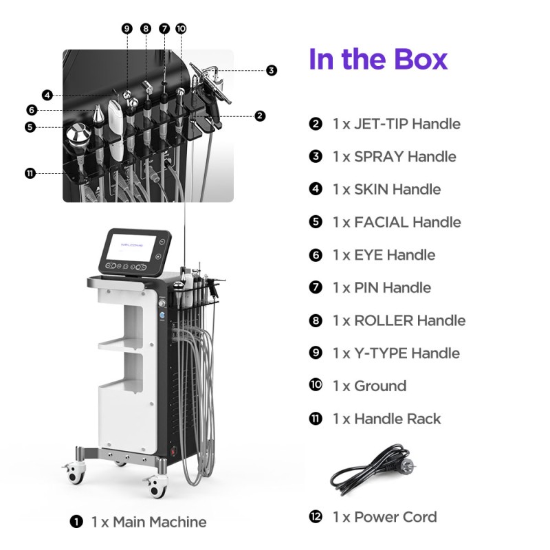 8in1 Professional Facial Deep Cleansing Machine 