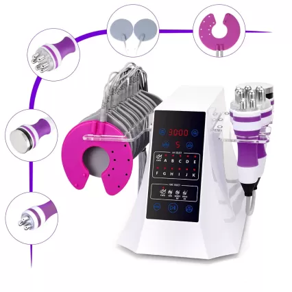 4In1 Ultrasonic 40K Cavitation RF Body Massage EMS Muscle Relax Beauty Machine