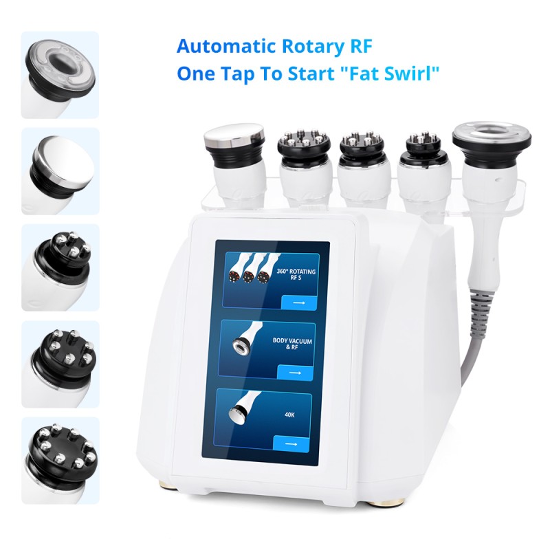 New 360° Automatic Rotary RF Ultrasonic Cavitation Vacuum Body Slimming Machine