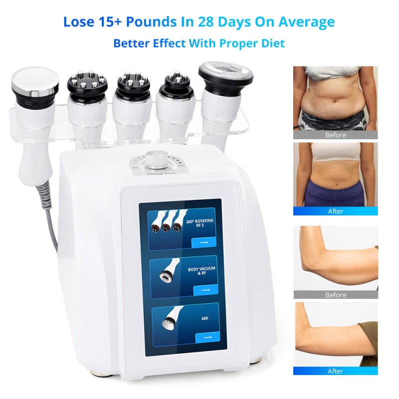 New 360° Automatic Rotary RF Ultrasonic Cavitation Vacuum Body Slimming Machine