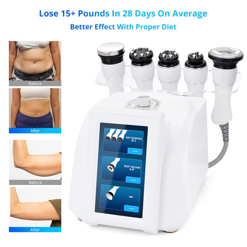 New 360° Automatic Rotary RF Ultrasonic Cavitation Vacuum Body Slimming Machine