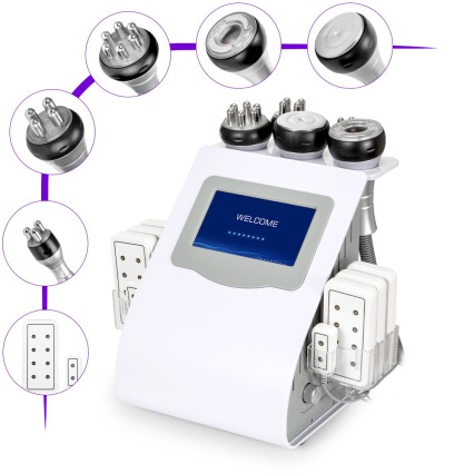 6In1 80k Cavitation Machine With Vacuum Radiofrequency For Body Contouring