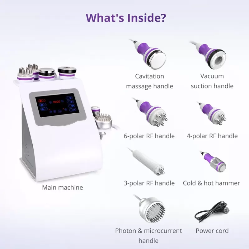 cavitation rf body slimming machine probes