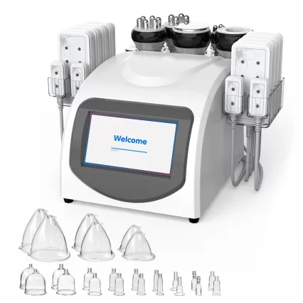 UNOISETION 8 in 1 Ultrasonic Cavitation Machine Skin Tightening Body Lifting for Startup Beauty Salons	