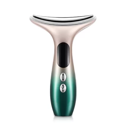 3 LED Face Neck Massager Rechargeable Vibrating Heating Facial Beauty Device