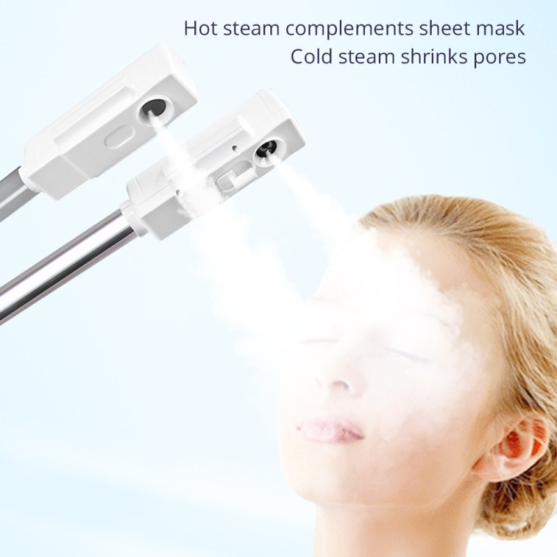 Pro Hot&Cold Ozone Vaporizer Facial Steamer Skin Rejuvenation Beauty Machine