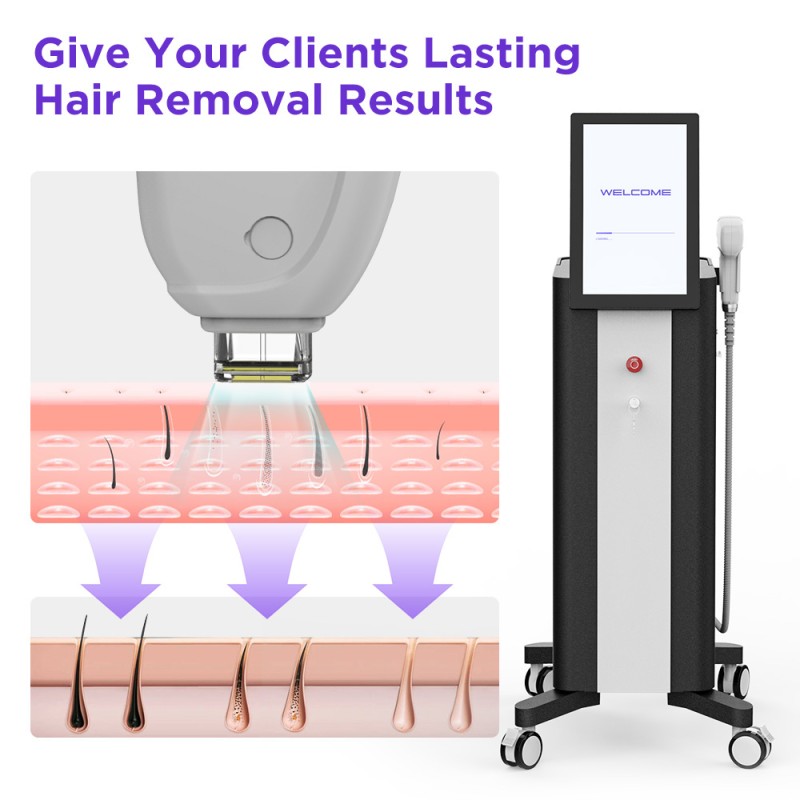 NAISIGOO Laser Hair Removal Machine 808 Nm Laser Painless Lasting Hair Removal