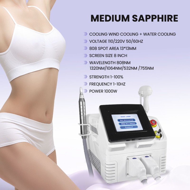 Multifunction Laser Machine Nd-yag Tattoo Removal Beauty Equipment Hair Removal features introduction