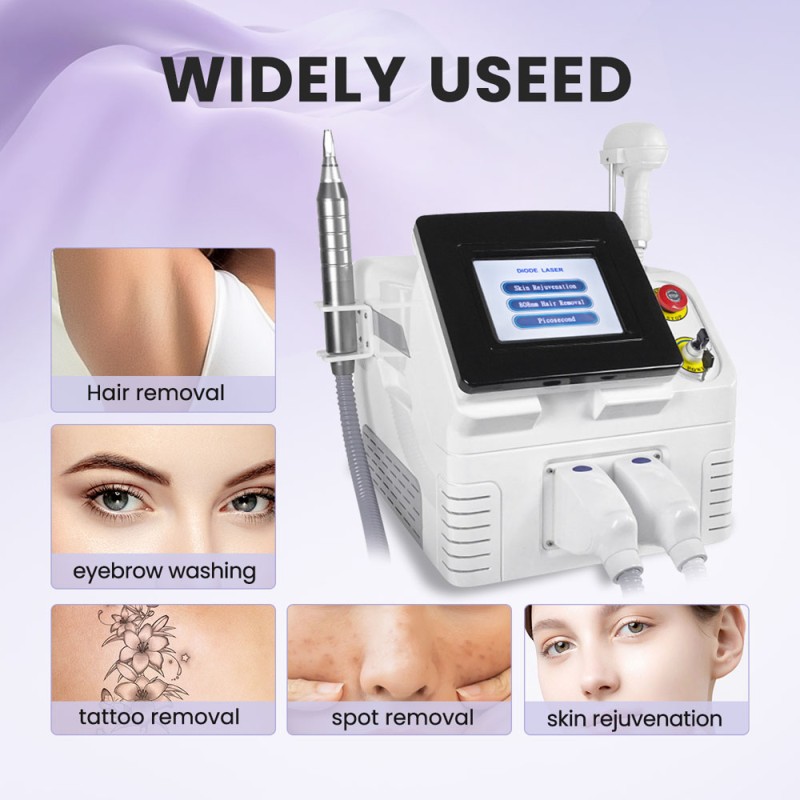 Multifunction Laser Machine Nd-yag Tattoo Removal Beauty Equipment Hair Removal freatures