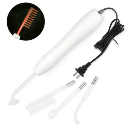 High Frequency Facial Wand, Portable Handheld Facial Skin Wand Facial Care Beauty Device with 4 Different Tubes