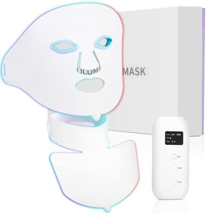 7 Color LED Mask Soft Light Therapy Face Neck Mask Anti Aging Skin Care Device