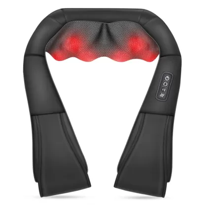 Shiatsu Neck And Back Massager With Heat 3D Deep Tissue Kneading Massager