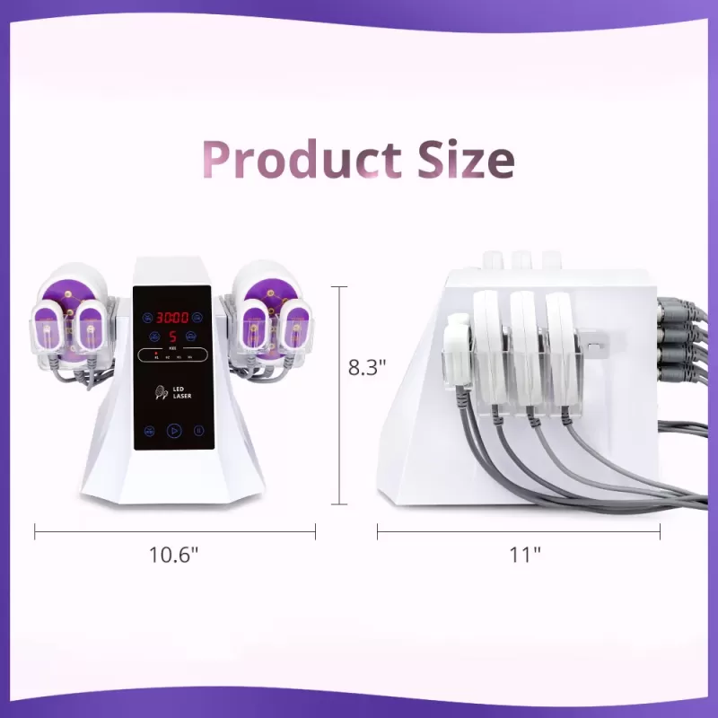 lipolaser slimming beauty machine size