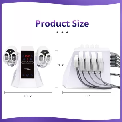 2023 New 635NM 650NM LED Laser 160MW Slimming Machine 8 Big 4 Small Pads Machine