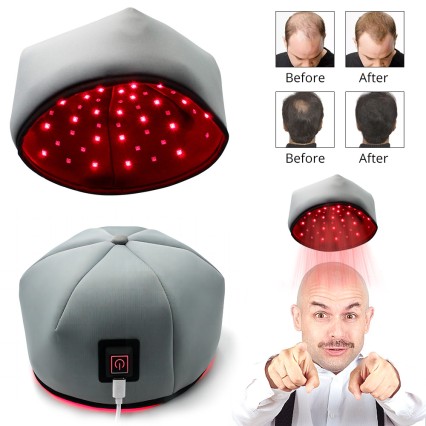 LED Hair Growth Cap Electric Red Light Hair Loss Device Unisex Scalp Care Hat