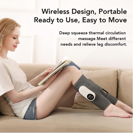 Wireless Leg Massager With Heat Therapy - Relaxation Anytime, Anywhere For All
