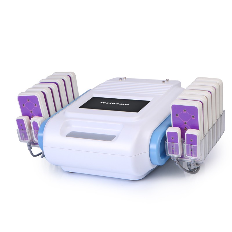 160mw Lipo Laser Weight Loss Fat Burning Removal 12 Big+4 Small Pads