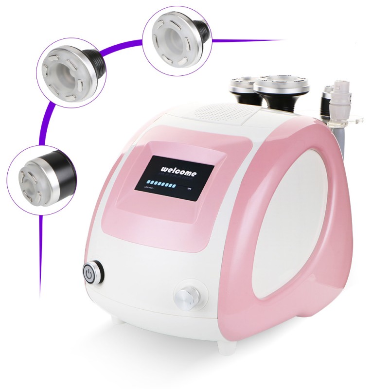 Pink 3in1 Vacuum Radio Frequency Photon Massage Machine 