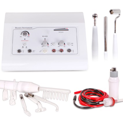 4in1 Beauty Equipment Multi-Function Machine HF Galvanic Vacuum  Spray+ Warranty