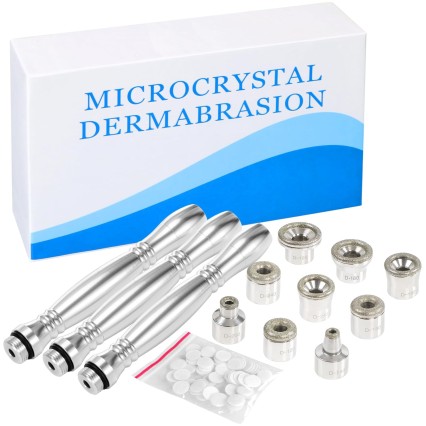 New Replacement 9 Tips 3 Wands Fit Diamond Dermabrasion Microdermabrasion Device