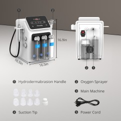 2-in-1 Hydro-Dermabrasion Machine For Deep Cleansing Hydration Nourishment ProUse