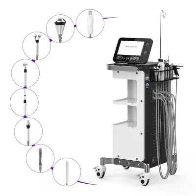 8 In 1 Ultrasound Jet Peel Microcurrent Facial Deep Cleansing Machine