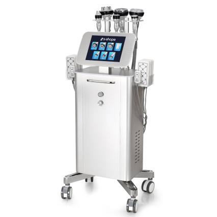Standing Metal 7 in 1 S Shape 30K Cavitation RF Body Sculpting Device