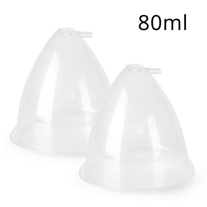 80ML Clear Cups Breast Enhancement Butt Lifting Vacuum Cupping 2PCS Cups