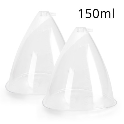 150ML Clear Cups Breast Enhancement Butt Lifting Vacuum Cupping 2PCS Cups