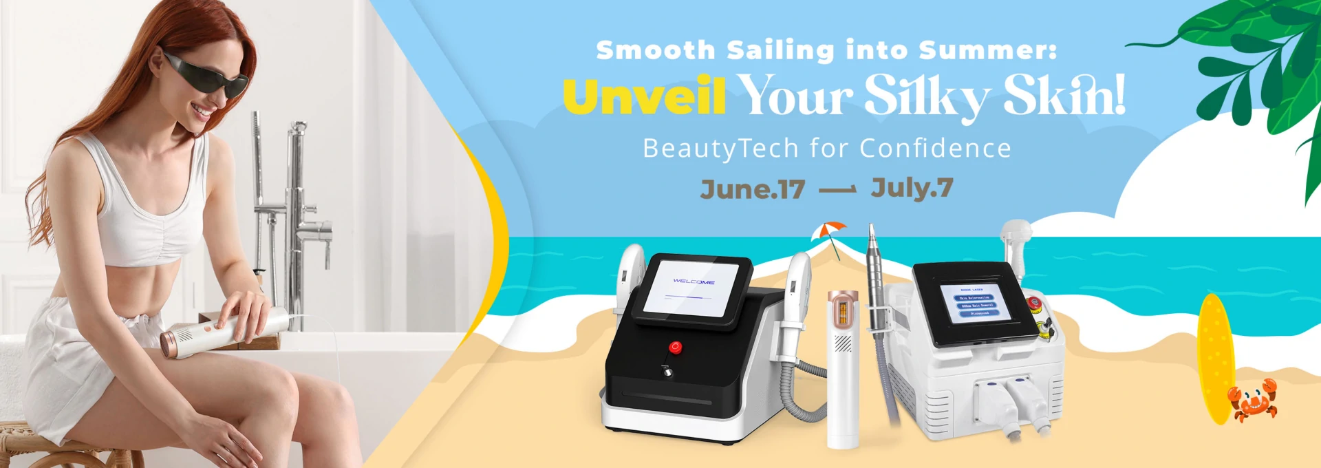 Summer Sale: Get Smooth Skin with Our IPL Hair Removal Machines!