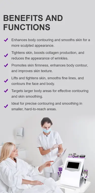 Unosetion 9 in 1 Cavitation Machine for Body Slimming Unosetion 9 in 1 Cavitation Machine for Body Slimming