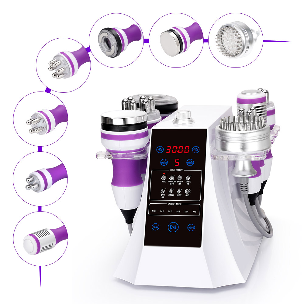 40K 7 in 1 Ultrasound Cavitation Massage R-F Vacuum Machine