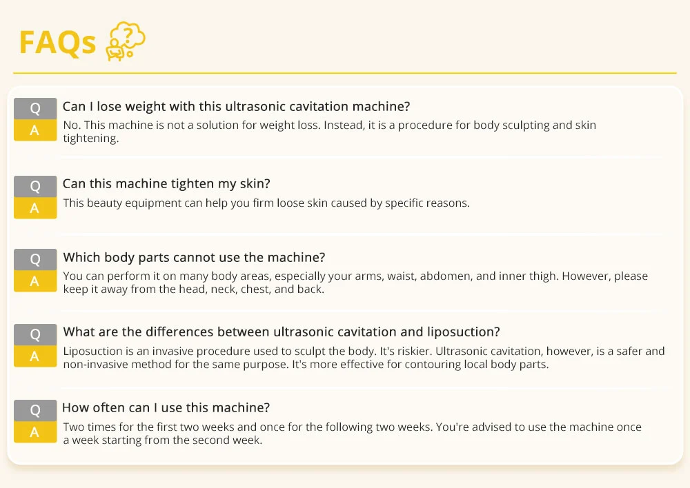 8 in 1 cavitation machine