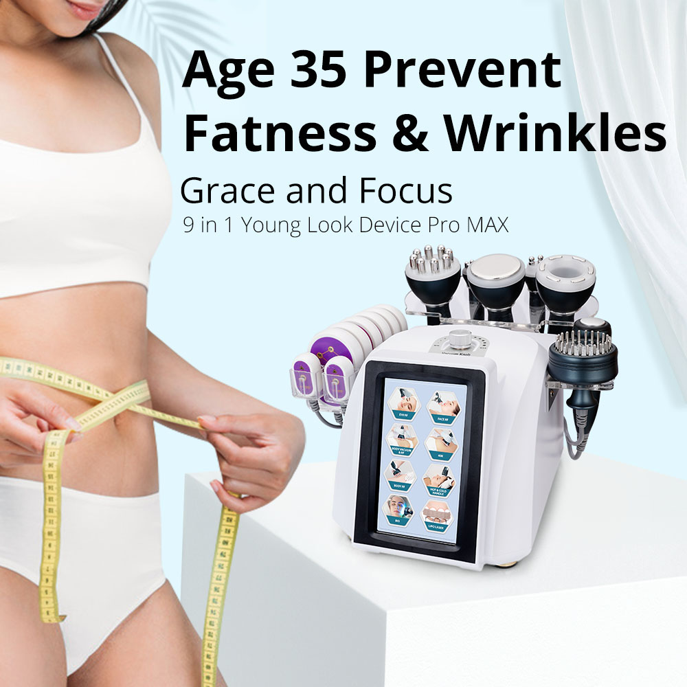9 in 1 Professional Ultrasonic Cavitation Machine For Sale
