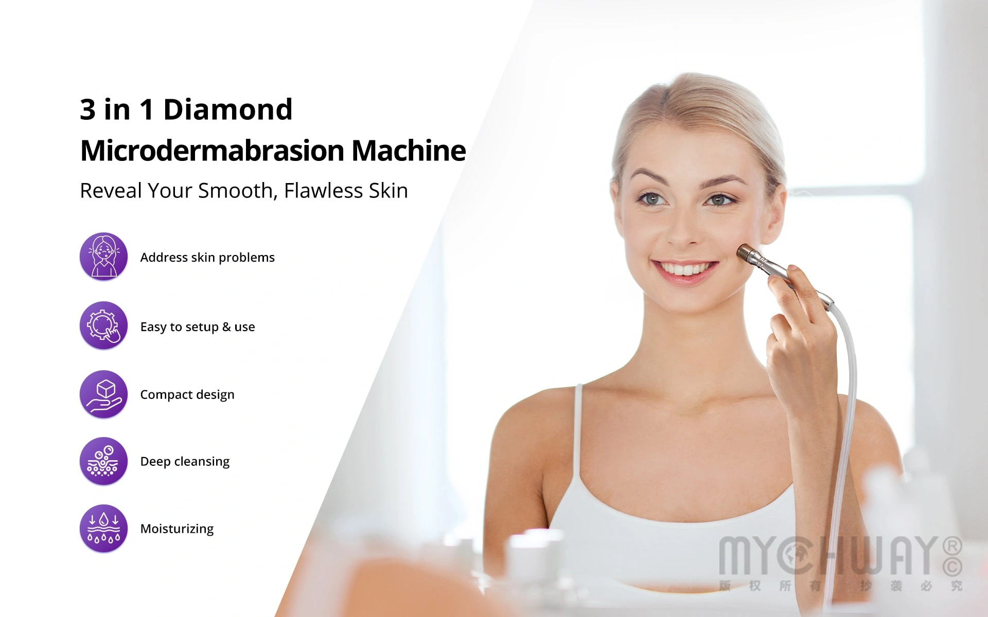 3 In 1 Diamond Microdermabrasion Machine