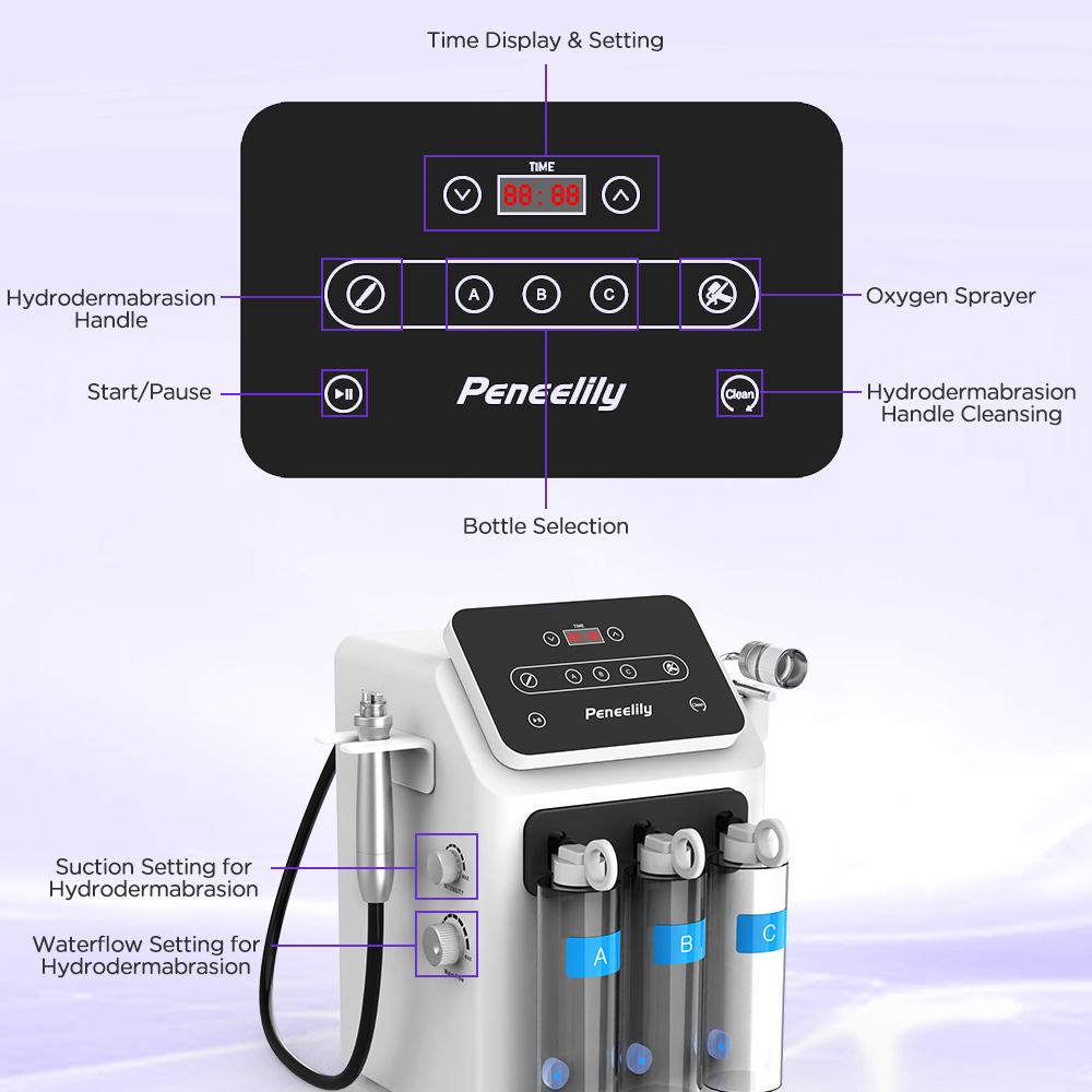 2 in 1 Hydro-Dermabrasion Machine For Deep Cleansing