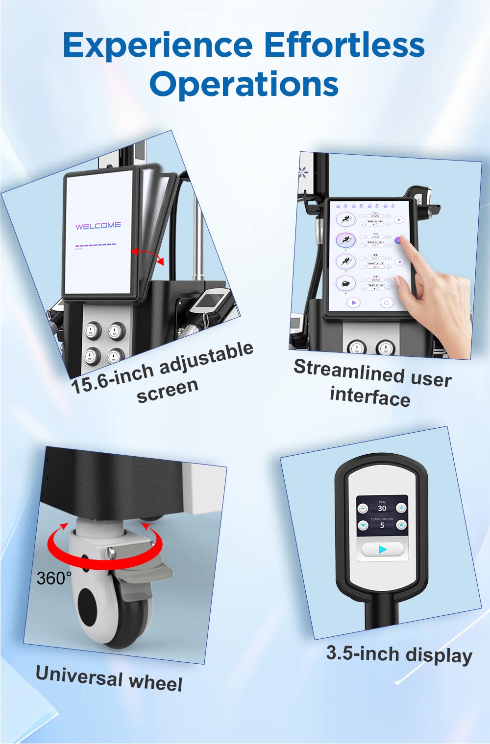 Professional 5 in 1 Coolsculpting Body Double Chin Contouring Machine