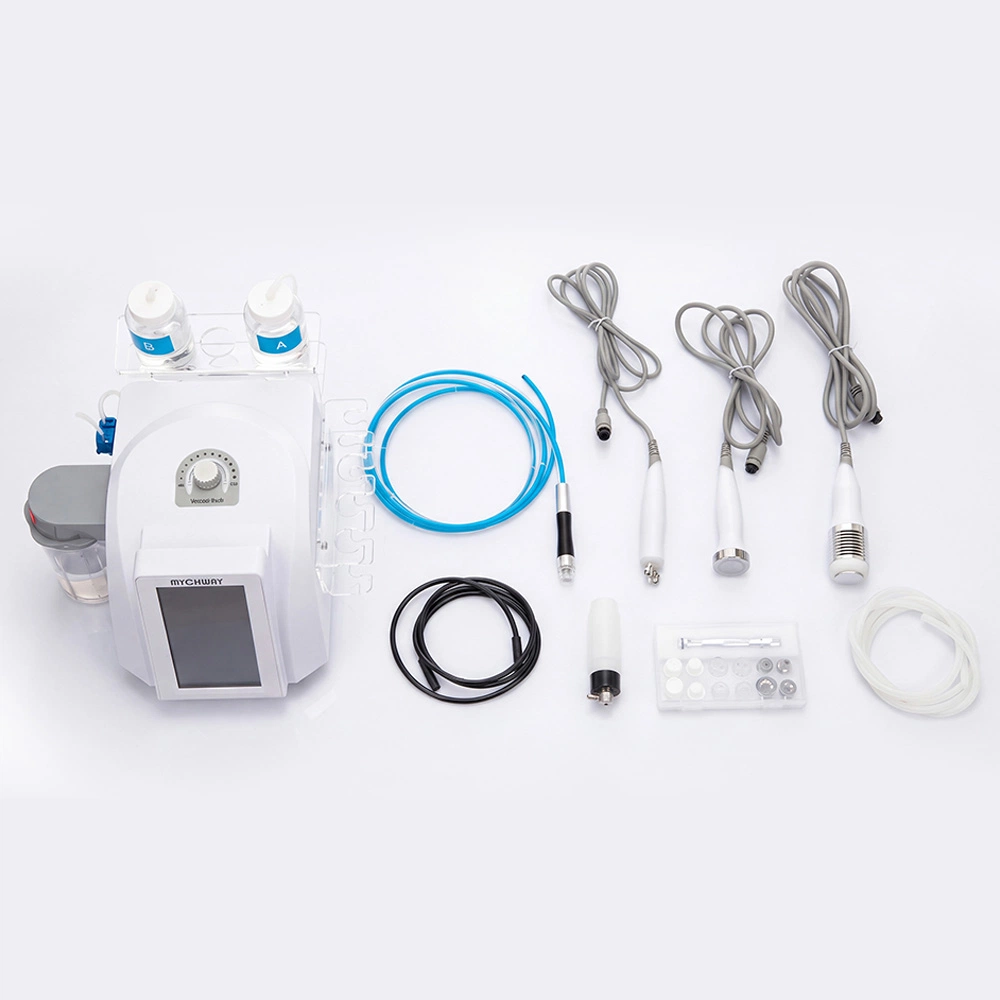 FC-68S1 main unit with handpieces, treatment tips, tubing and setup accessories laid out together